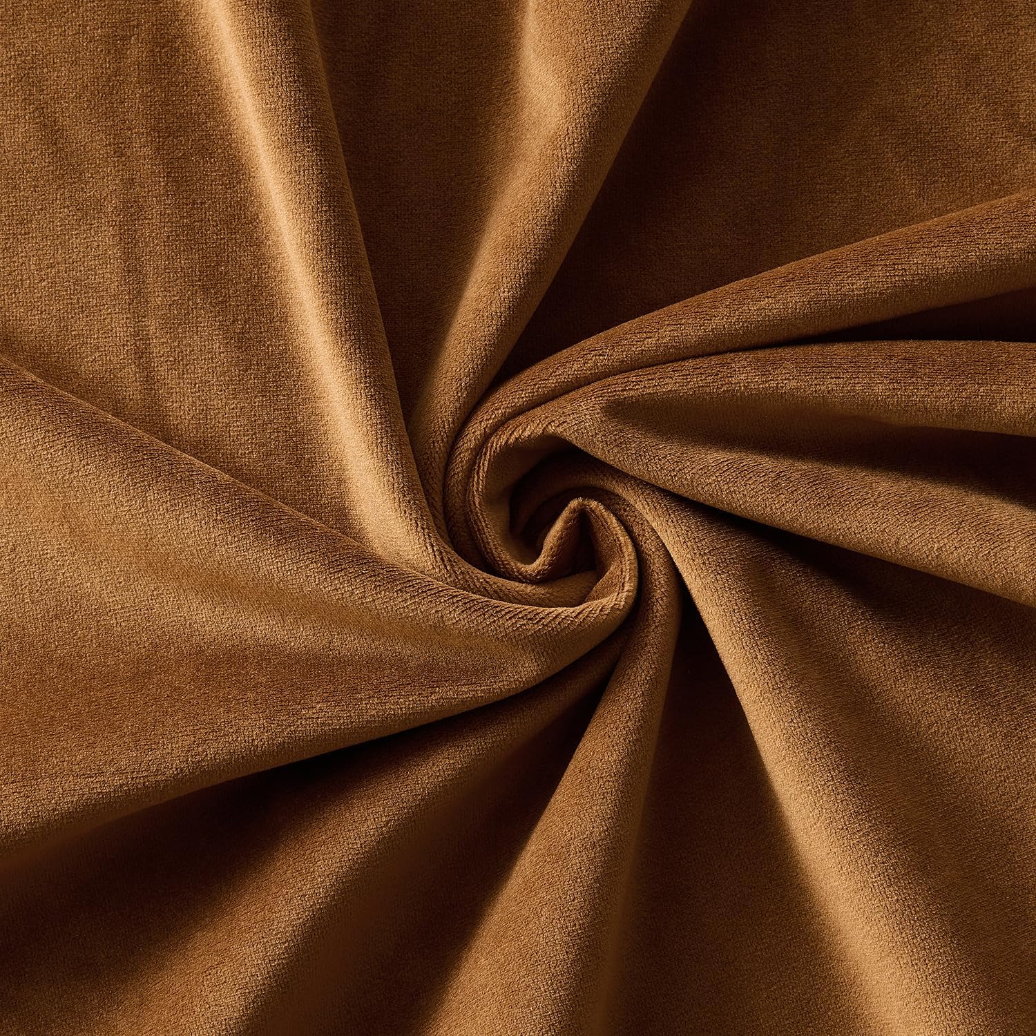 Miulee Velvet Throw Pillow Covers 24x24 Inch, Pack of 2 - Golden Brown, Super Soft Euro Decorative Square Pillows Modern Luxury Home Decor…