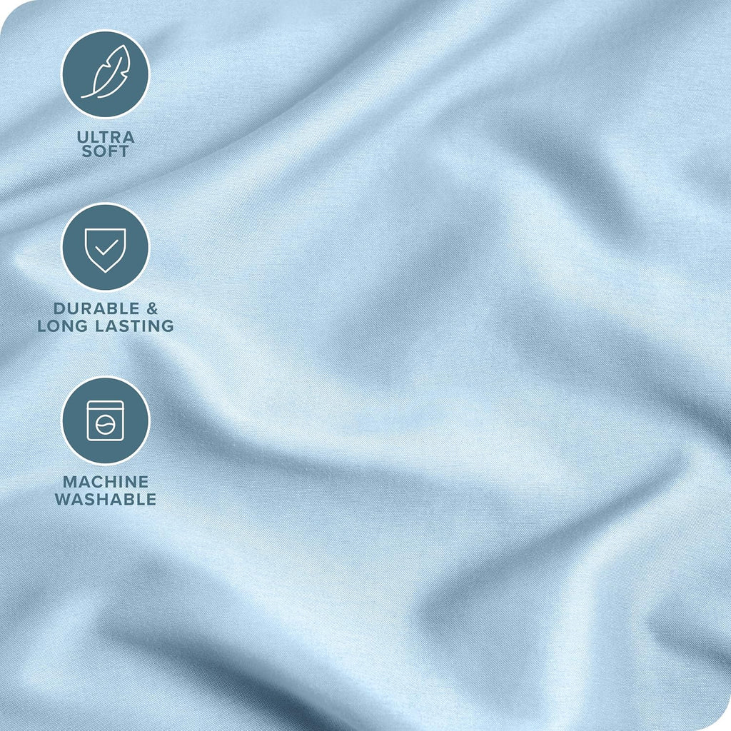 BareHome Bare Home Microfiber Pillow Cases - Standard Size Set of 2 - Cooling Pillowcases - Double Brushed - easy maintenance - Envelope…