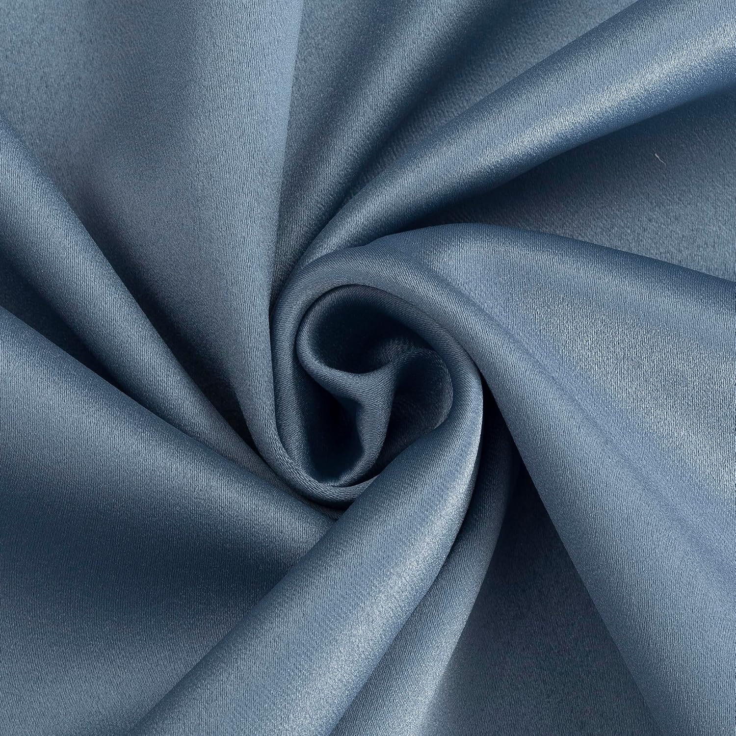 Sun Zero Oslo Theater Grade Extreme 100% Blackout Rod Pocket Curtain Panel, 52" x 63", Denim Blue