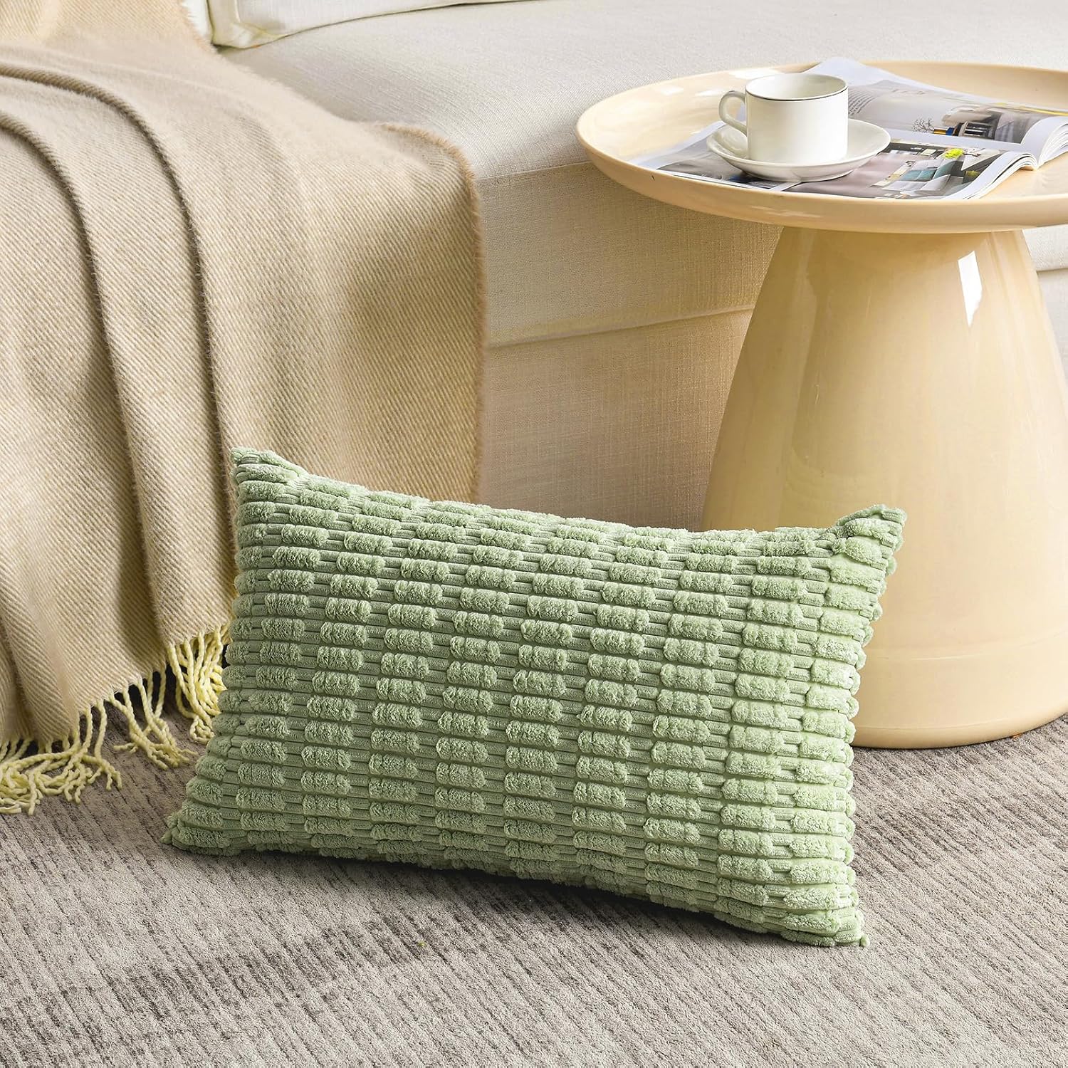 Fancy Homi 4 Packs Decorative Throw Pillow Covers for Living Room Couch Bed, Modern Farmhouse Boho Home Décor Accent Cushion Case, 20" x…