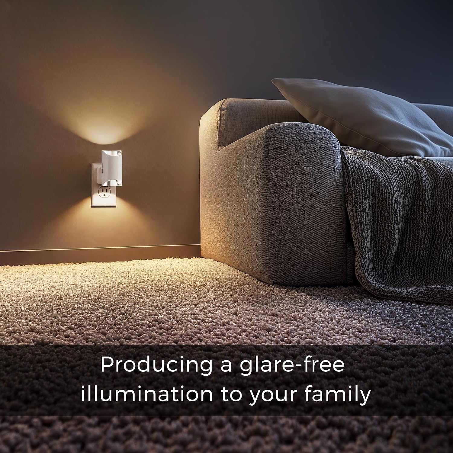L LOHAS LED Night Lights Plug into Wall, Dimmable Night Light 0-100LM, Dusk to Dawn Sensor, Soft White 3000K, Plug in Nightlights for…