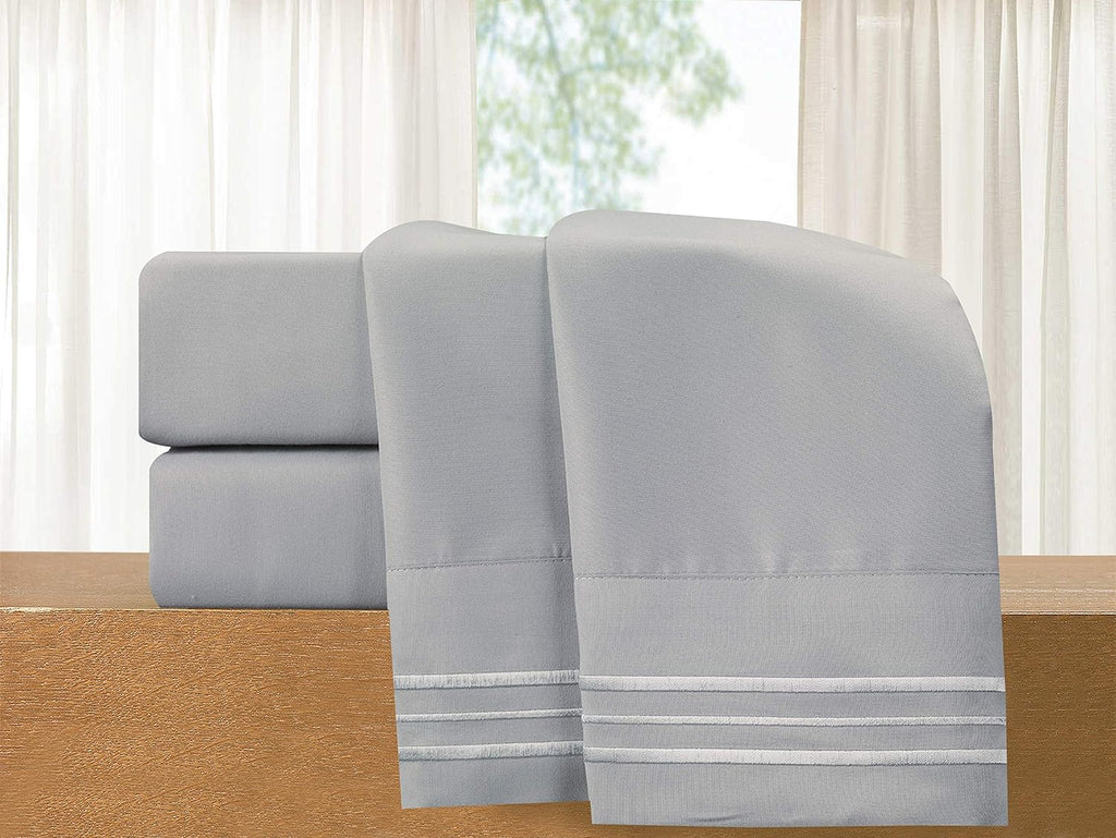 Elegantcomfort Elegant Comfort 1500 Thread Count Embroidered Egyptian Quality Luxurious Silky Soft WRINKLE & FADE RESISTANT 2-Piece Pillowc…