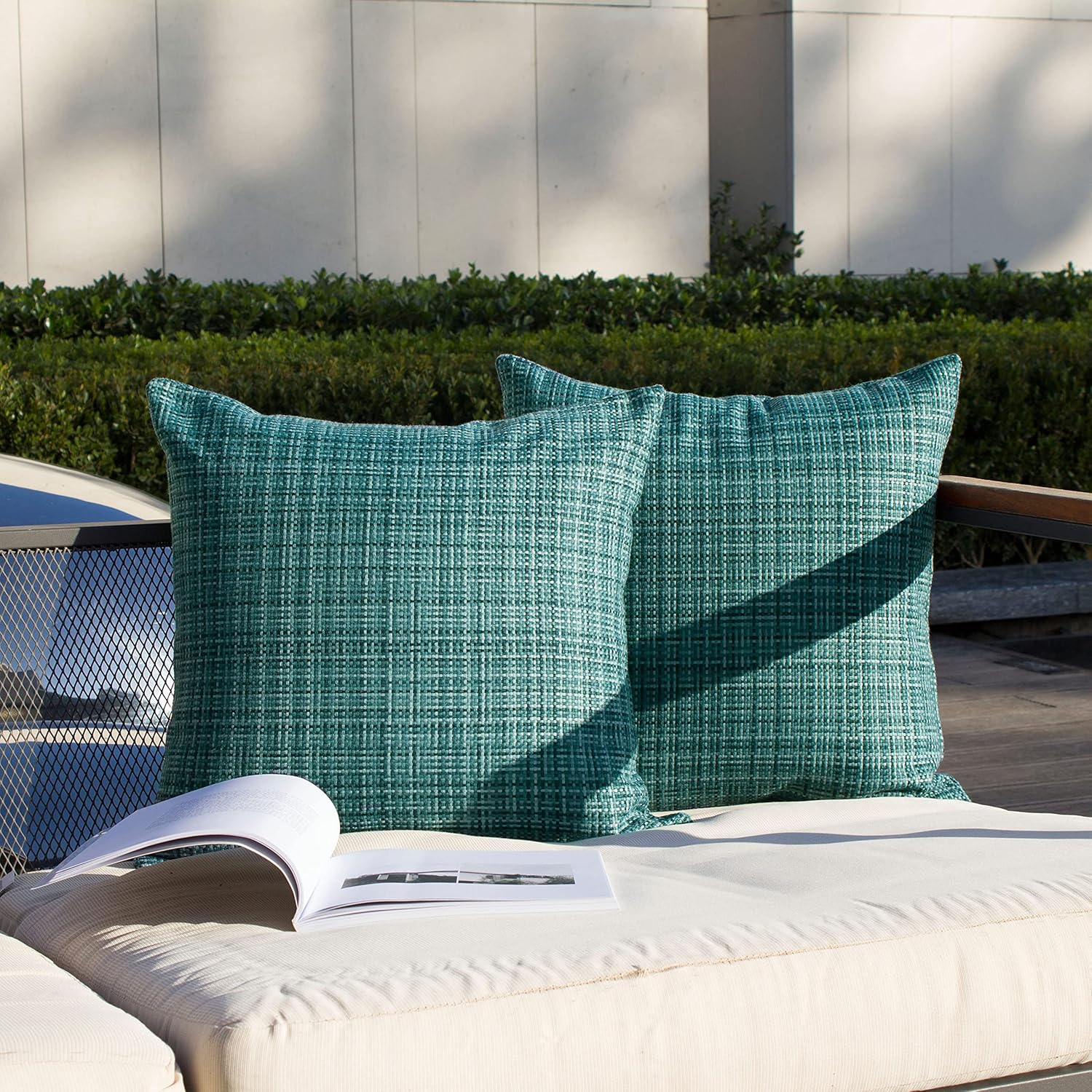 Kevin Textile Pack of 2 Outdoor Waterproof Pillow Covers Throw Pillow Covers Decorative Pillowcases Pillow Cases for Sofa Couch Patio…