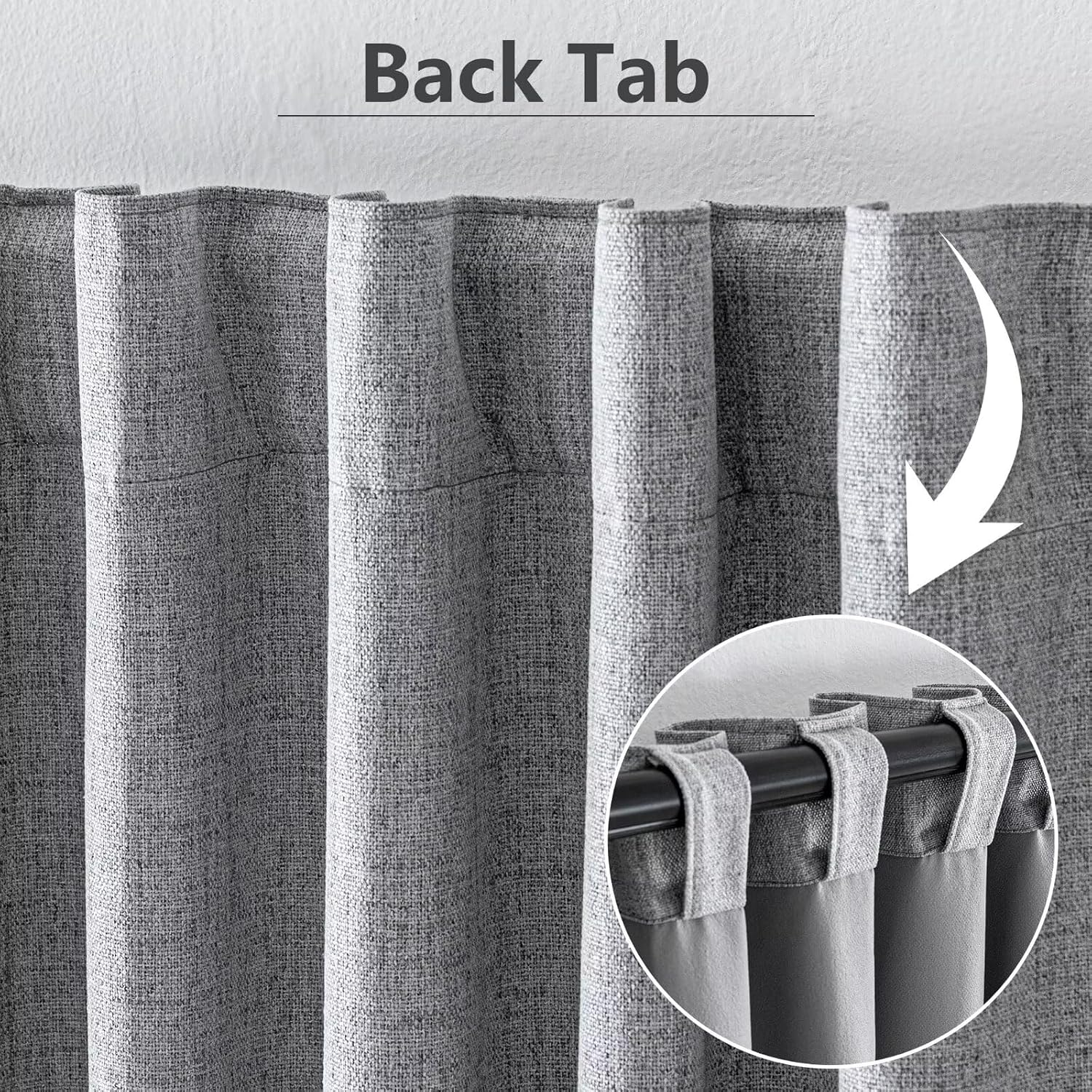 IGEMAEVE 100% Blackout Curtains 108 Inches Long for Bedroom, Black Out Curtains 2 Panels Set, Rod Pocket & Back Tab Thermal Insulated…