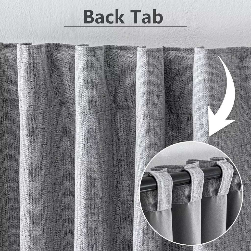 IGEMAEVE Blackout Curtains Customsize for Bedroom,100% Black Out Curtains 1 Panel Thermal Insulated Room Darkening Drapes Rod Pocket &…