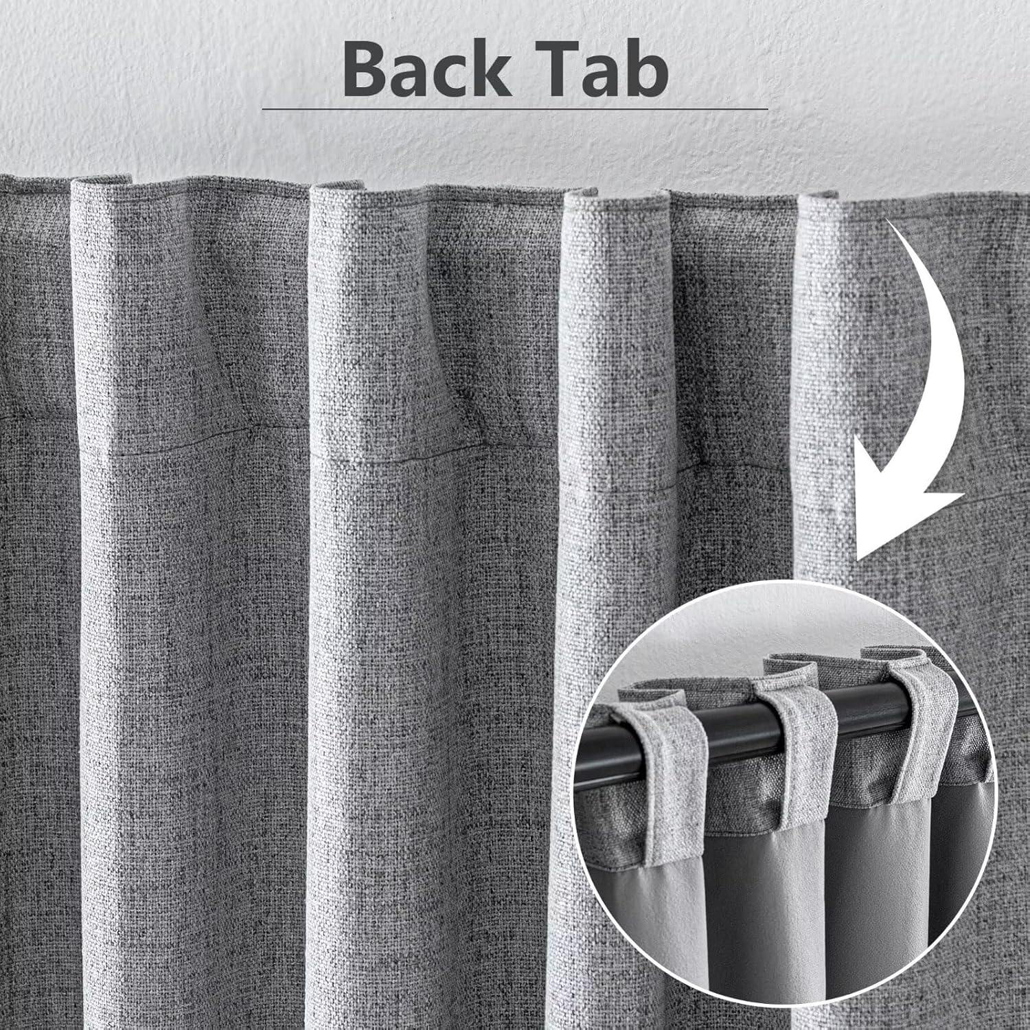 IGEMAEVE Blackout Curtains Customsize for Bedroom,100% Black Out Curtains 1 Panel Thermal Insulated Room Darkening Drapes Rod Pocket &…