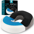 thy Spirit Gel Donut Pillow | Lifting Cushion | Donut Cushion for Tailbone Hemorrhoid Cushion Coccyx Sciatica Pregnancy Cushion (Grey/B…
