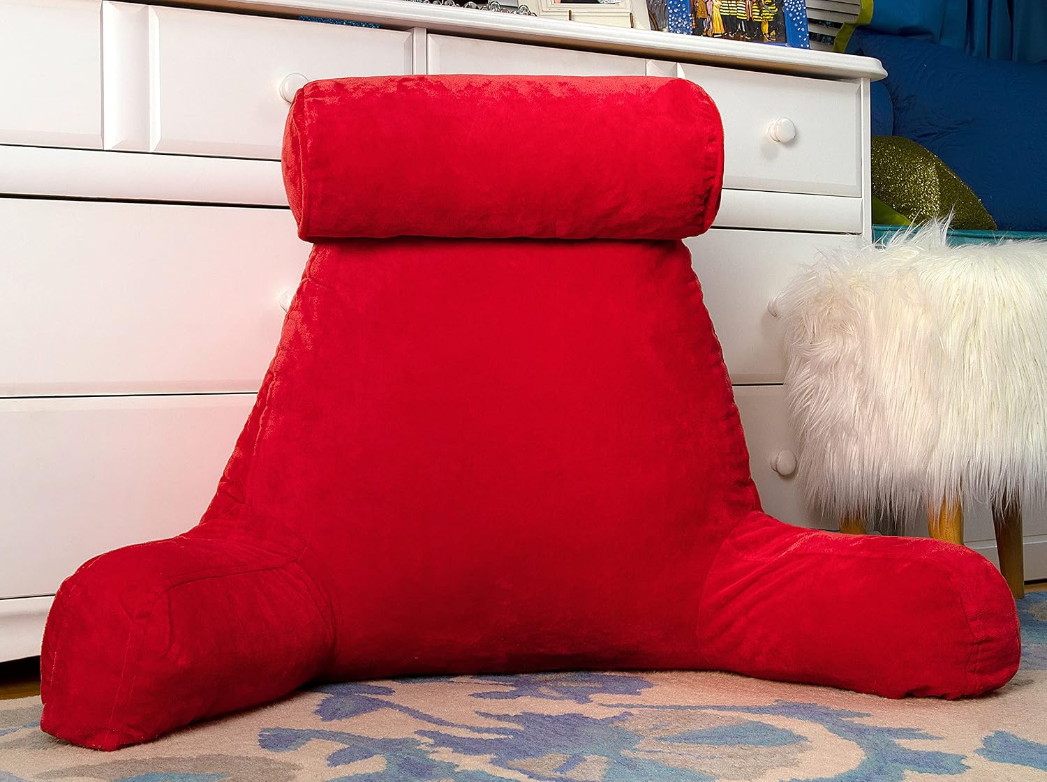 Husband Pillow XXL The Original for Adults - 30" Tall Backrest for Sitting Up in Bed - Firm Support Reading & Bed Rest Pillows for…