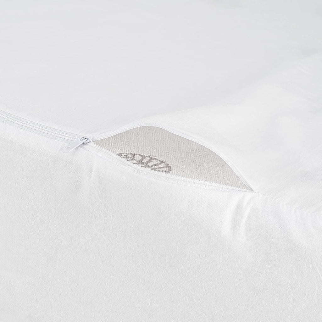 CirclesHome Wedge Pillow Cover 100% Cotton, Zippered Wedge Pillow Case Protector, Soft, Hypoallergenic & Breathable - 25x26x10” 10 inches C…