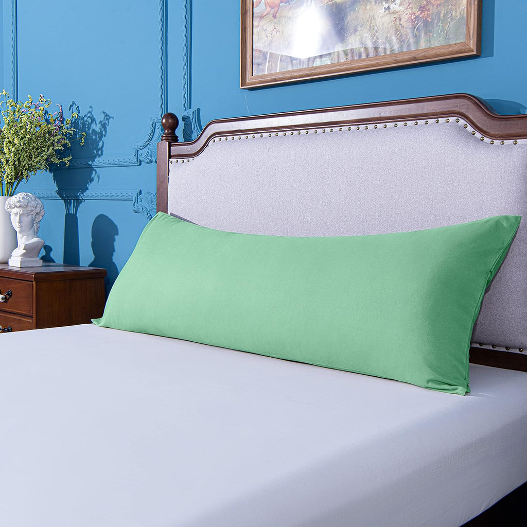 Ntbay Body Pillowcase - Brushed Microfiber 20x54 Pillowcase - Soft, Wrinkle-Free, Fade-Resistant, Stain-Resistant, Sea Green Body Pillow Co…