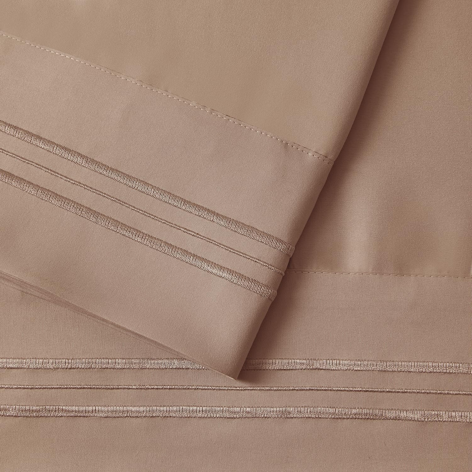 Nestl Taupe King Pillow Cases 2 – Soft King Size Pillow Case, 1800 Brushed Microfiber Pillowcases, Envelope Closure Pillowcase, King Pillow…