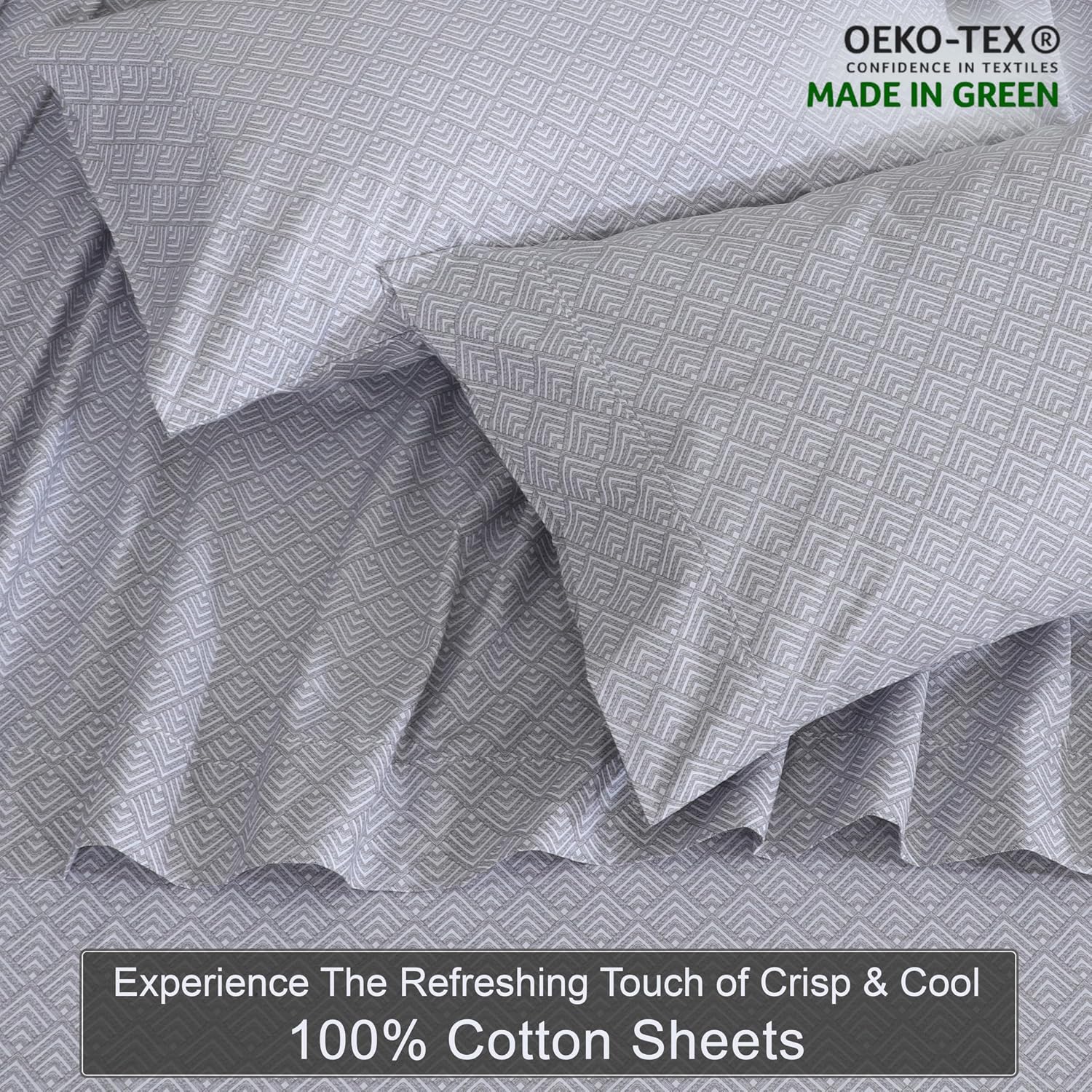 Zoyer 100% Cotton Sheets – Twin XL Size Percale Bedding, Cooling & Breathable, Durable with a Crisp, Soft & Comfortable Feel, 16" Deep Pock…