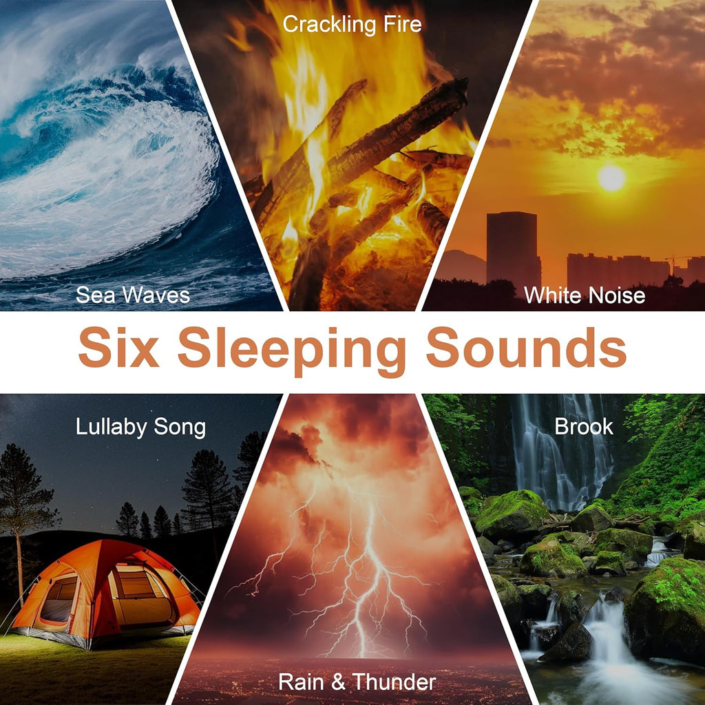 Sound Machine with Wireless Charger, White Noise Machine with Memory Function,6 Soothing Sounds,3 Timers Modes for Baby Kids Adult & Home…