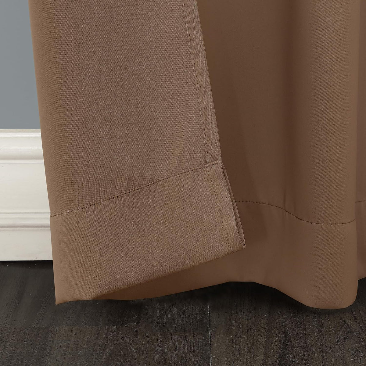 Sun Zero Easton Energy Saving Blackout Grommet Curtain Panel, 40" x 54", Barley