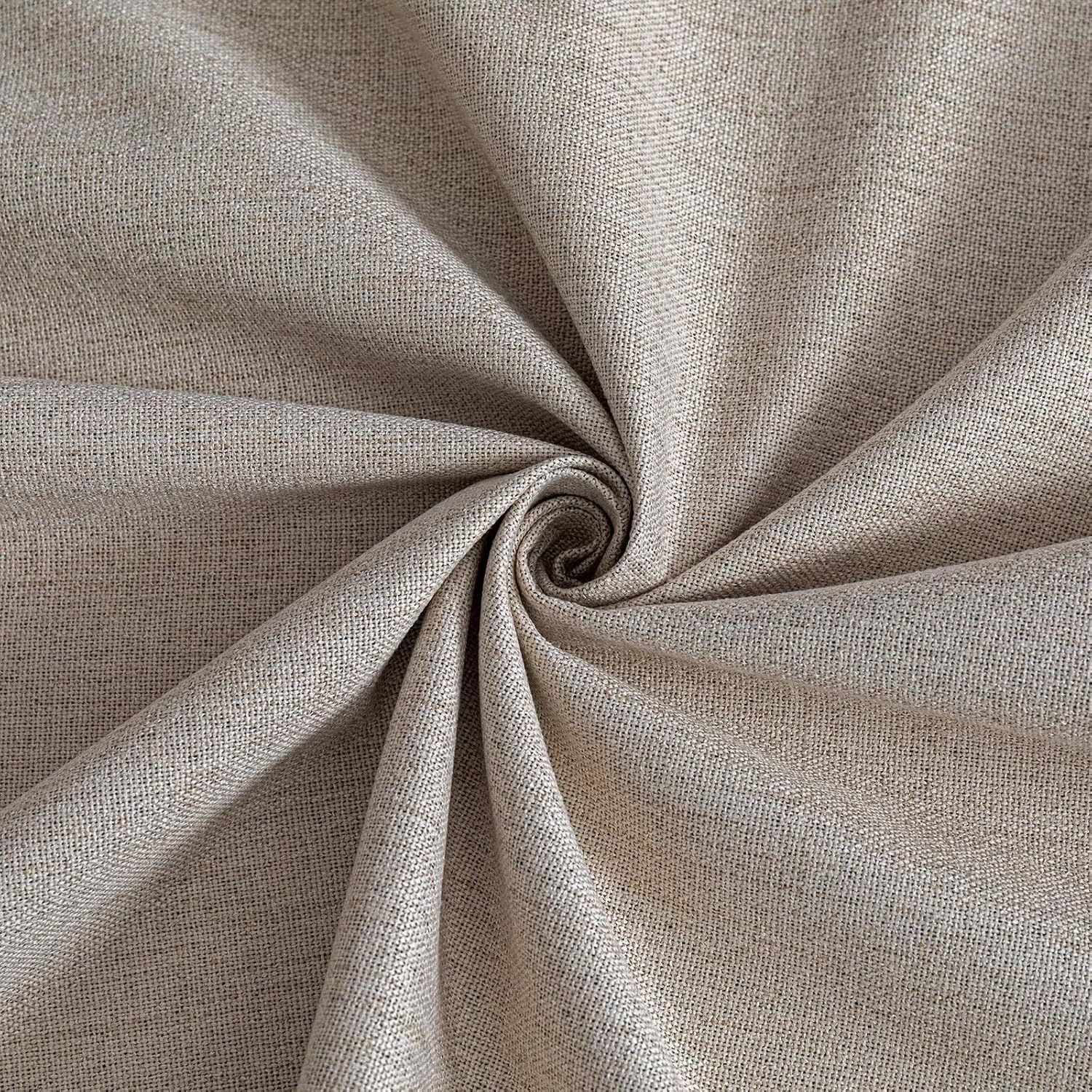 IGEMAEVE Blackout Curtains Customsize for Bedroom,100% Black Out Curtains 1 Panel Thermal Insulated Room Darkening Drapes Beige Grommet…
