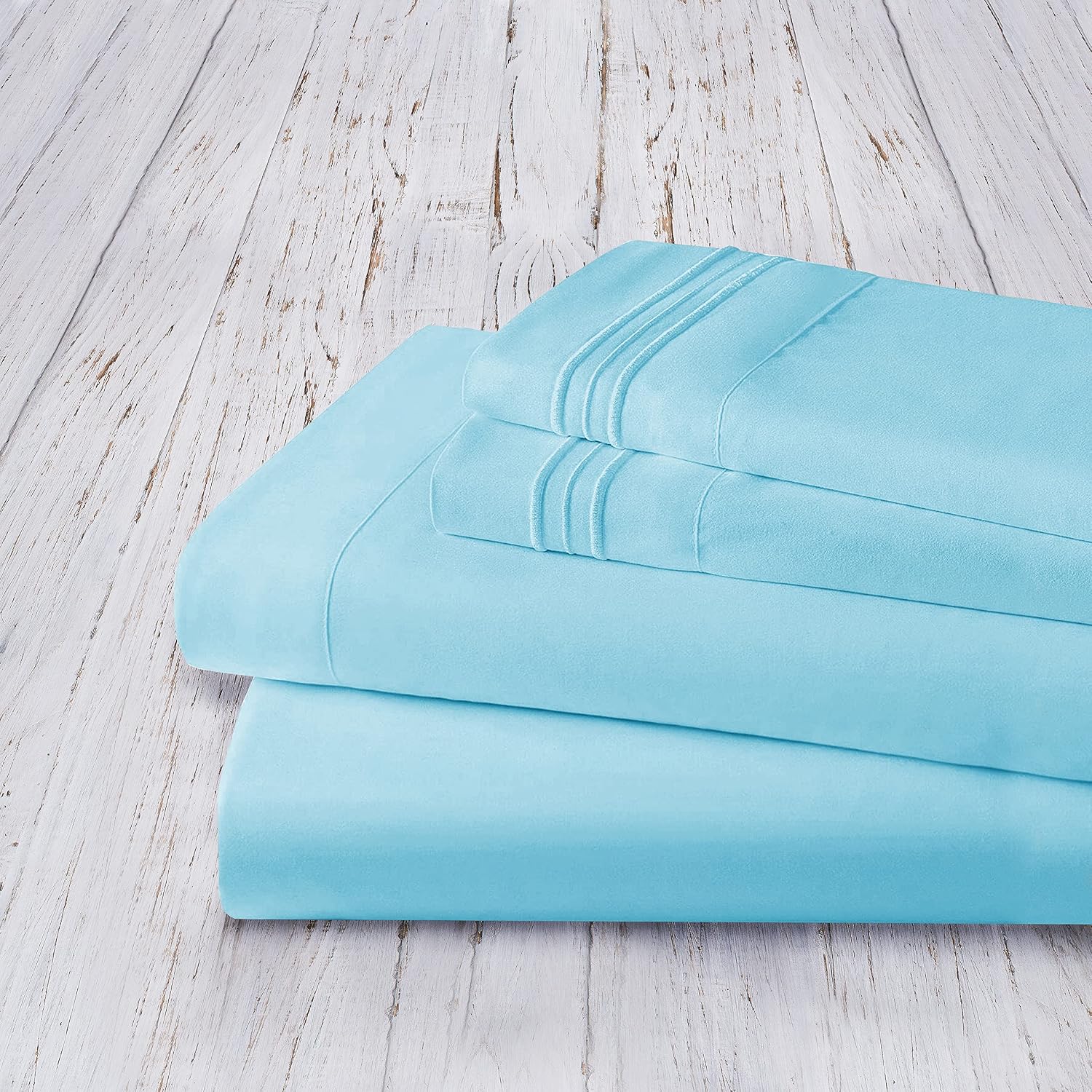 MocassiLuxuryBedding Mocassi Queen Sheet Set - Luxury Hotel 1800 Premier Bedding Sheets & Pillowcases - Ultra Soft Breathable & Cooling Bed…
