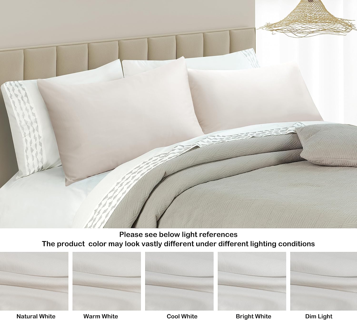 ShunjieHome 100% Egyptian Cotton King Pillow Protectors Set of 4, 400 Thread Count Sateen Weave Cooling Pillowcase, easy maintenance…