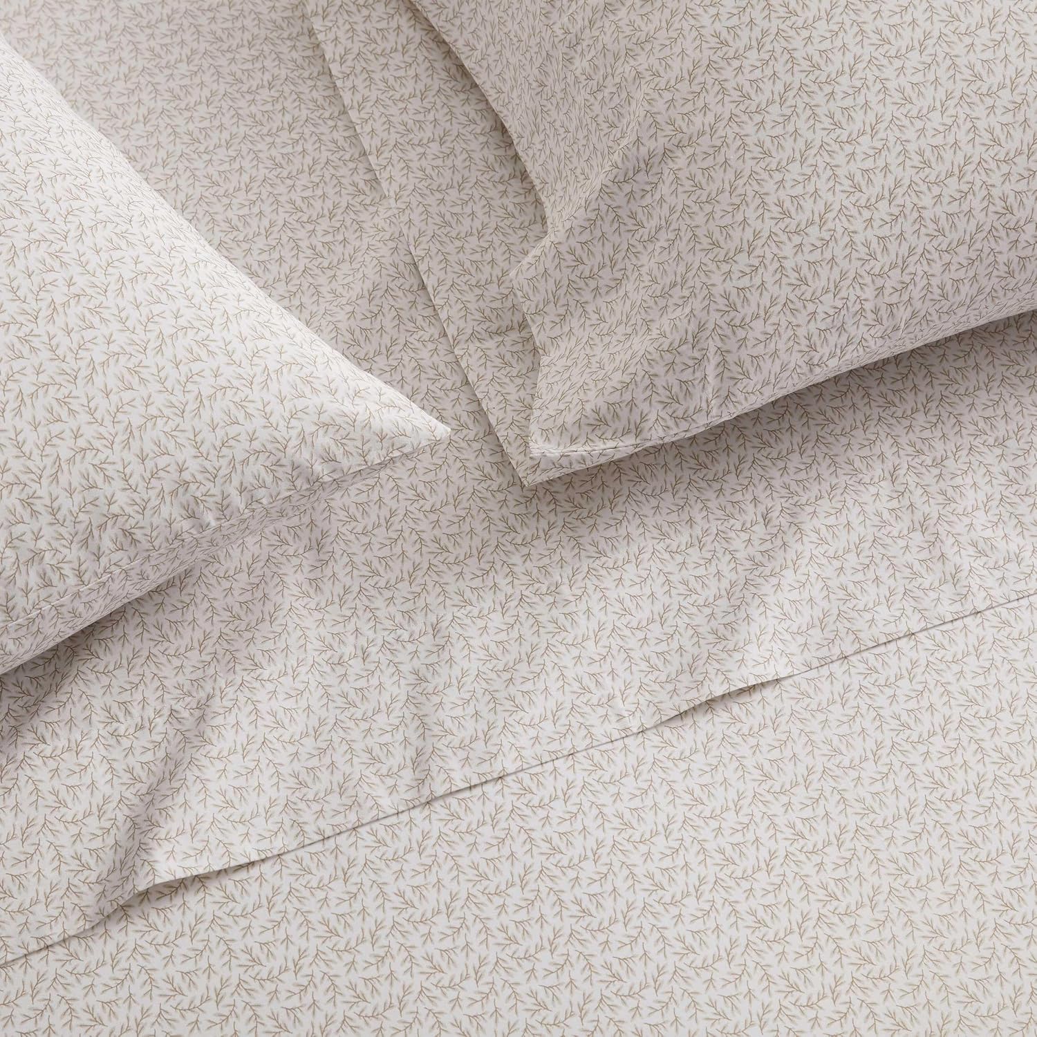 MarthaStewart Martha Stewart - Queen Size Sheets Set, Crisp & Tailored Cooling Sheets w/a Naturally Smooth Cotton Percale Lightweight Feel…
