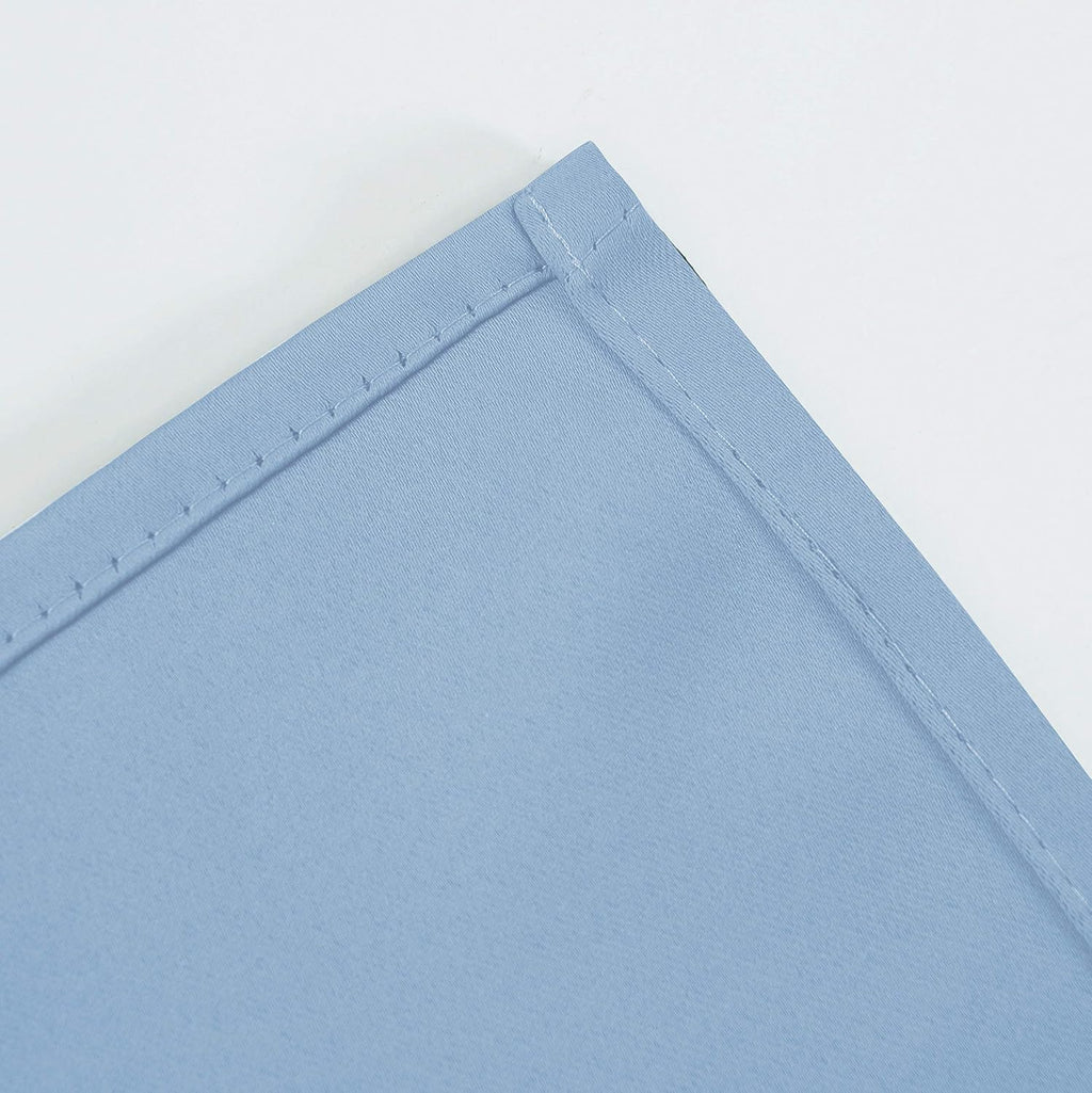 Lemomo Blackout Curtains 66 x 84 inch/Sky Blue Curtains Set of 2 Panels/Thermal Insulated Room Darkening Bedroom Curtains 84 inch Blue