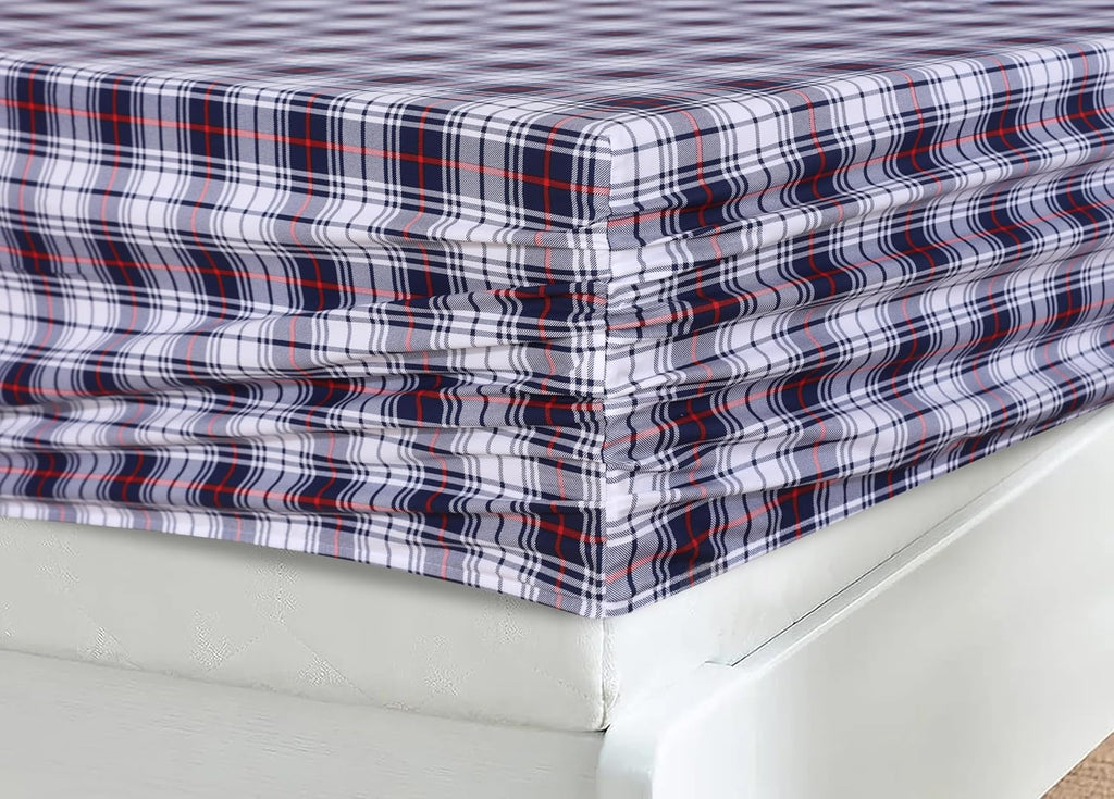 Ruvanti 100% Cotton Percale Sheets Queen Size – Crisp Cooling Bed Sheets for Hot Sleepers, Deep Pocket 16”, Soft Breathable & Durable Hotel…