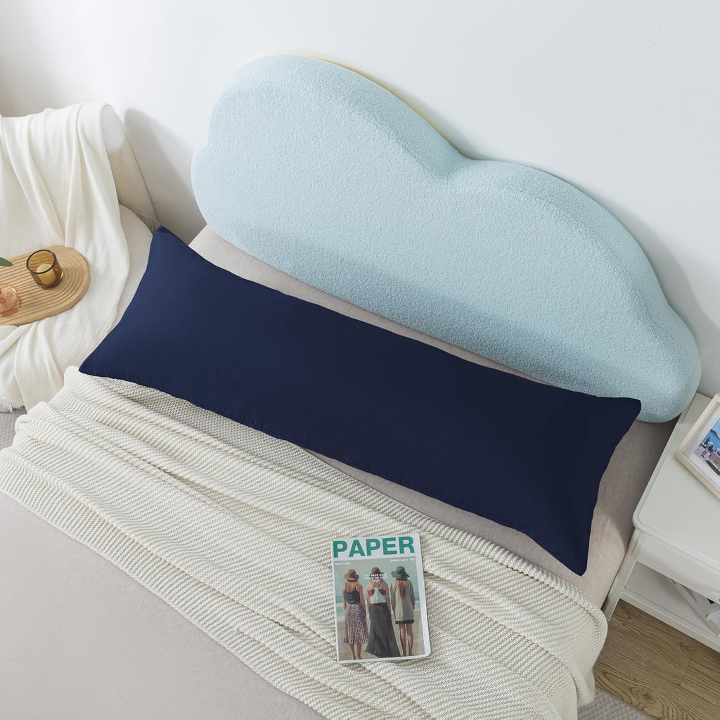 Ubauba Memory Foam Body Pillow with Cover, Full Large Body Pillows Insert for Adults with Envelope Closure Pillowcase, Firm & Fluffy Long…