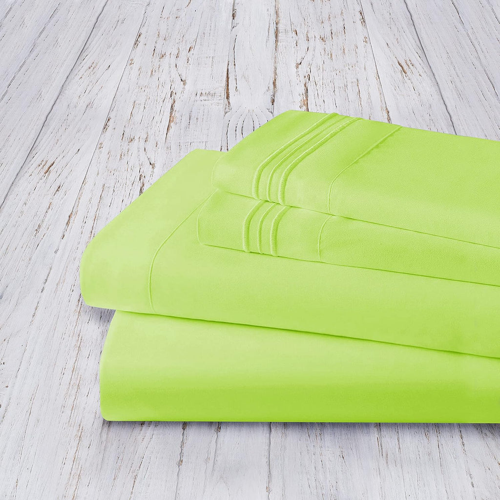 MocassiLuxuryBedding Mocassi King Sheet Set - Luxury Hotel 1800 Premier Bedding Sheets & Pillowcases - Ultra Soft Breathable & Cooling Bed…