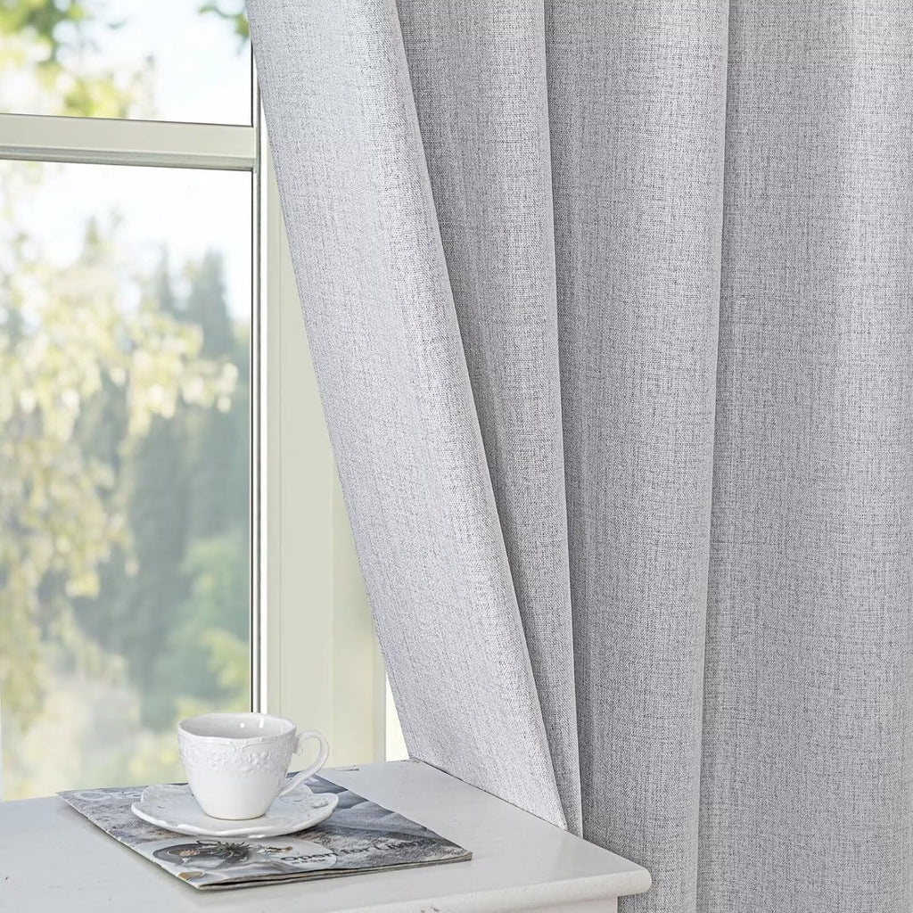 IGEMAEVE 100% Blackout Curtains 108 Inches Long for Bedroom, Black Out Curtains 2 Panels Set, Rod Pocket & Back Tab Thermal Insulated…
