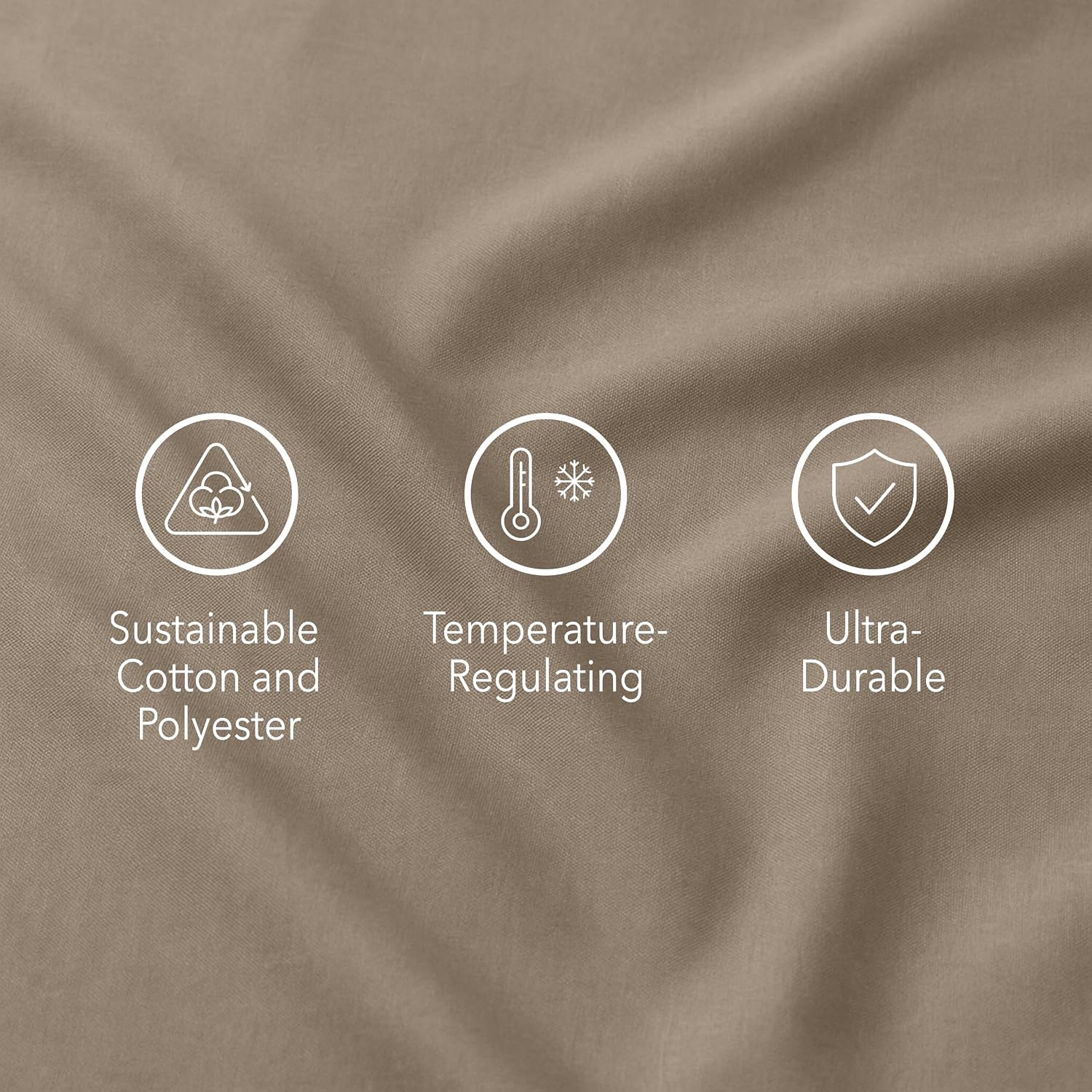 23Threads 23 THREADS X101 Series Cotton Percale Rich Bed Sheets and Pillowcases Set, 15 Inch Deep Pocket, Luxury Cooling Bedding Linen, Que…