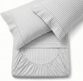 Perupima Peru Pima 415 Thread Count Percal Queen Sheet Set - 100% Peruvian Pima Cotton, 4 Piece (Flat, Fitted, 2 Pillowcases) - Cooling, Cr…