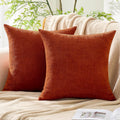 Gawamay Set of 2 Soft Textured Chenille Throw Pillow Covers 22x22 Inch (55x55 CM), Decorative Pillowcases Cushion Covers for Farmhouse Home…
