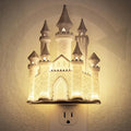 JandCase Night Lights Plug into Wall,3D Printed Castle Night Light,3000K Plug in Nightlight with Dusk to Dawn Sensor,0-100LM Adjustable…