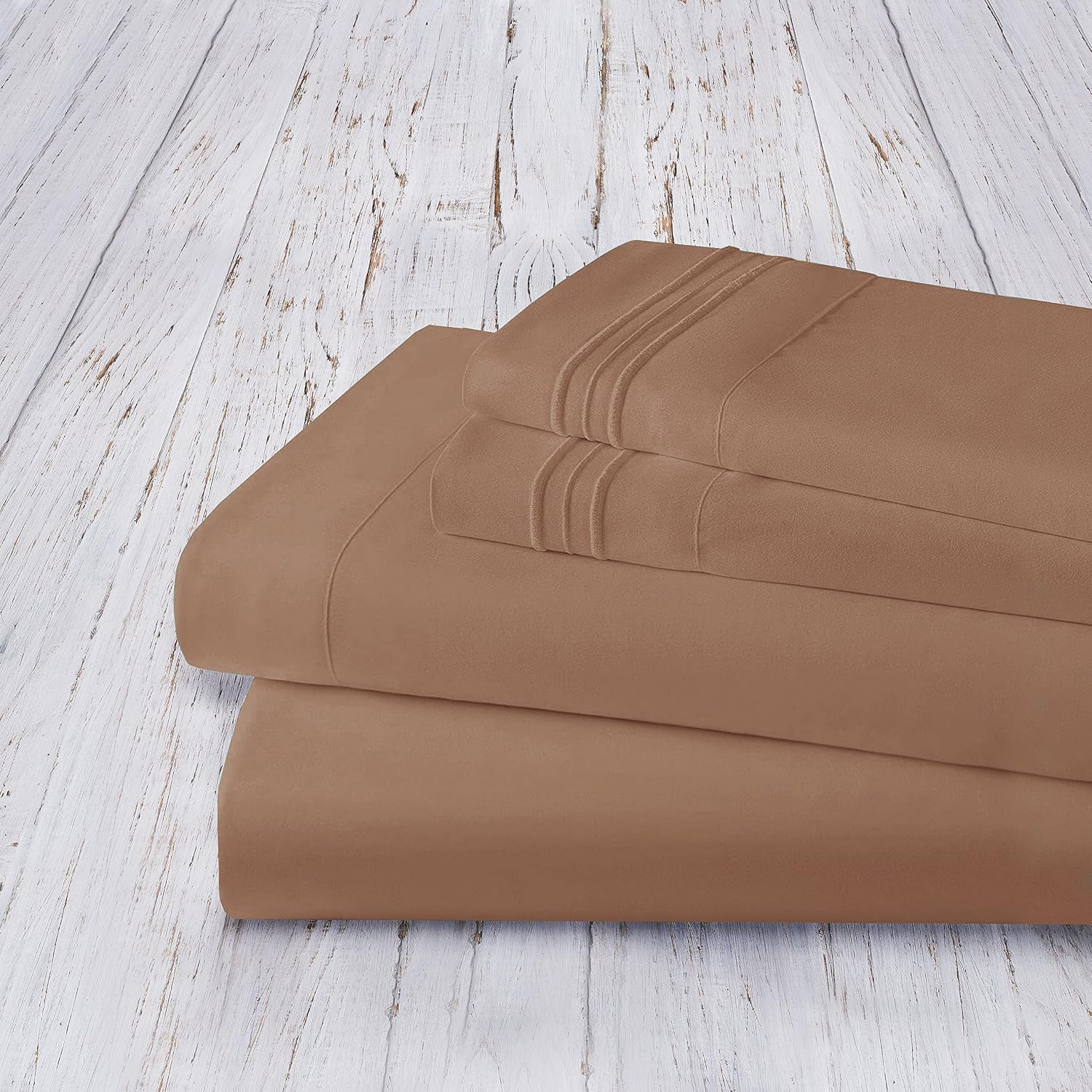 MocassiLuxuryBedding Mocassi Cali King Sheet Set - Luxury Hotel 1800 Premier Bedding Sheets & Pillowcases - Ultra Soft Breathable & Cooling…