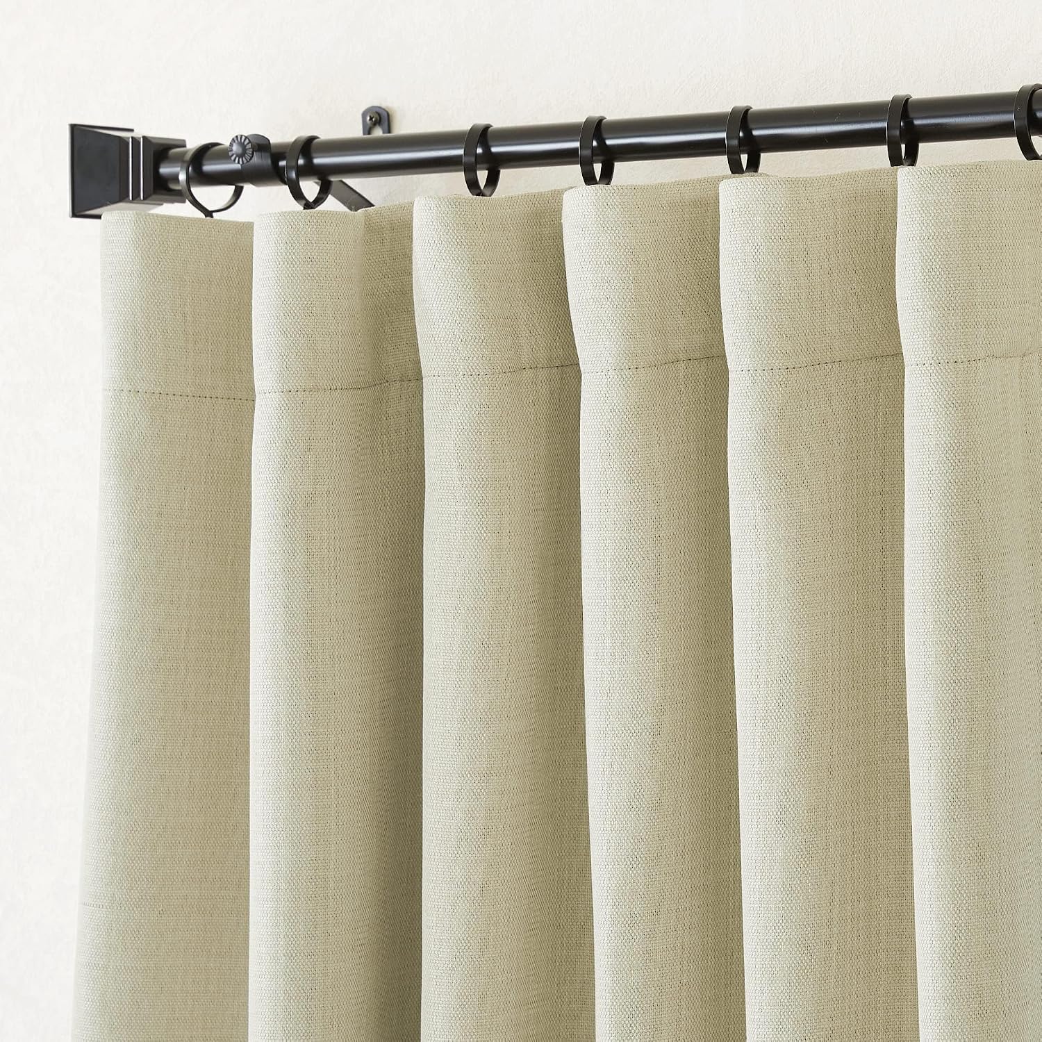 Nicetown Room Darkening Living Room Curtains 96 inches Long, Pinch Pleated Curtains Faux Linen Blend Light Blocking Noise Canceling Drapes…