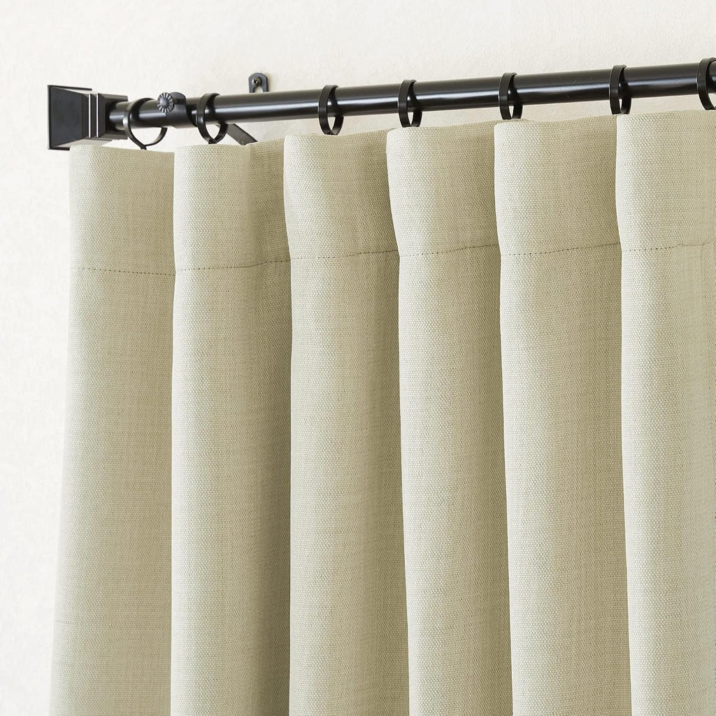 Nicetown Room Darkening Bedroom Curtains 84 inches Long, Pinch Pleated Curtains Faux Linen Blend Light Blocking Noise Canceling Thermal Dra…
