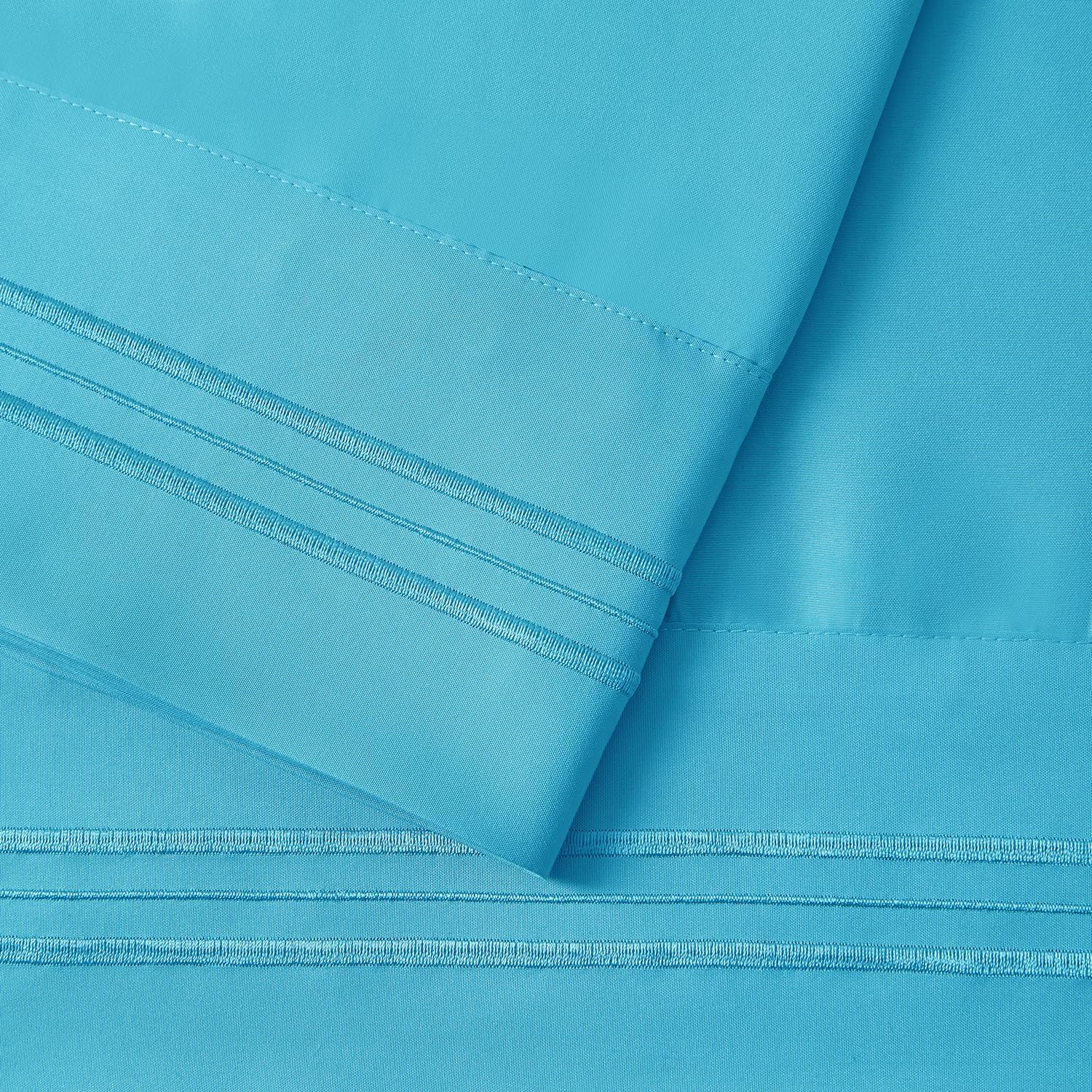 Nestl Beach Blue Microfiber Queen Pillowcase Set of 2, 20x30 Inches cotton Blue