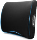 Brookstone BK1209 - Luxurious Lumbar Support Pillow for Car or Office Chair, Back Cushion with Premium Grade Memory Foam, Breathable and…