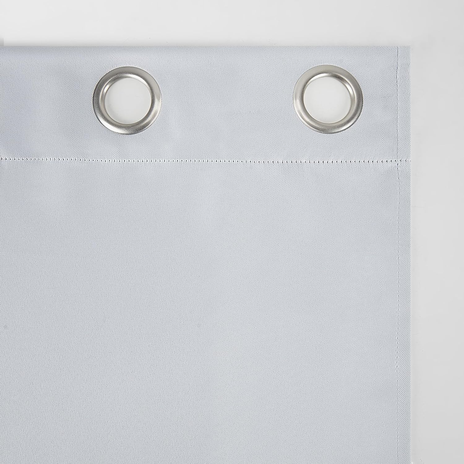 Sun Zero Easton Energy Saving Blackout Grommet Curtain Panel, 40" x 84", Dove White
