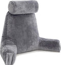 HusbandPillow Husband Pillow Medium Reading Pillow with Arms - 23" Backrest for Sitting Up in Bed - Firm Support Bed Rest Pillow for Adults…