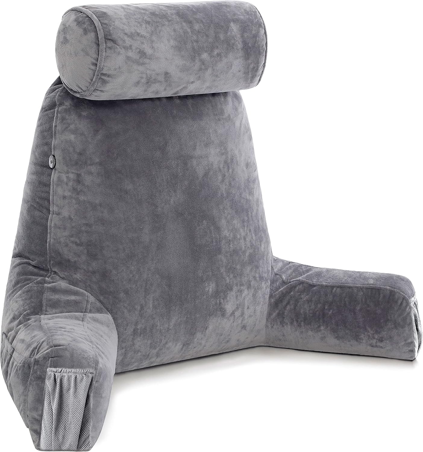 HusbandPillow Husband Pillow Medium Reading Pillow with Arms - 23" Backrest for Sitting Up in Bed - Firm Support Bed Rest Pillow for Adults…
