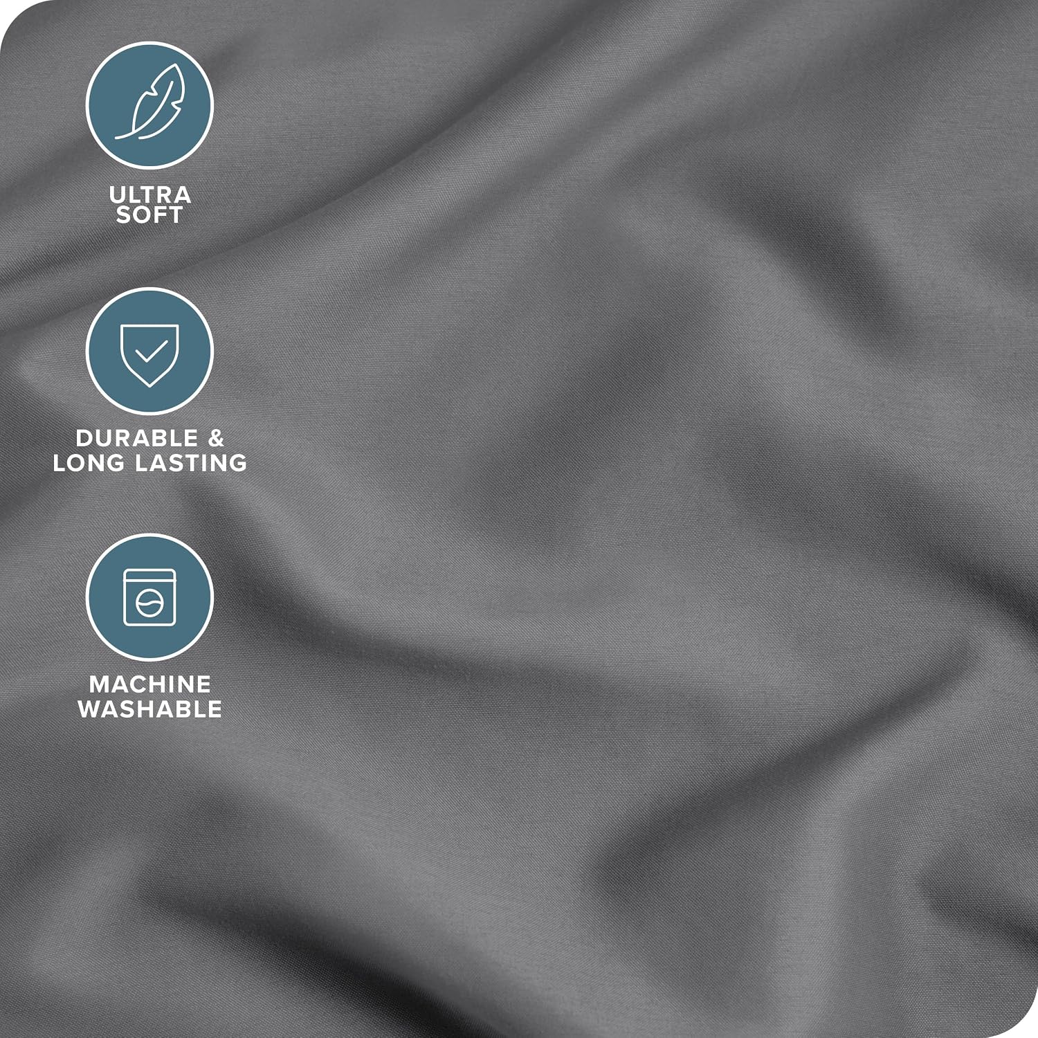 BareHome Bare Home Microfiber Pillow Cases - King 20x40 - Cooling Pillowcases - Double Brushed - easy maintenance - Envelope Closure…