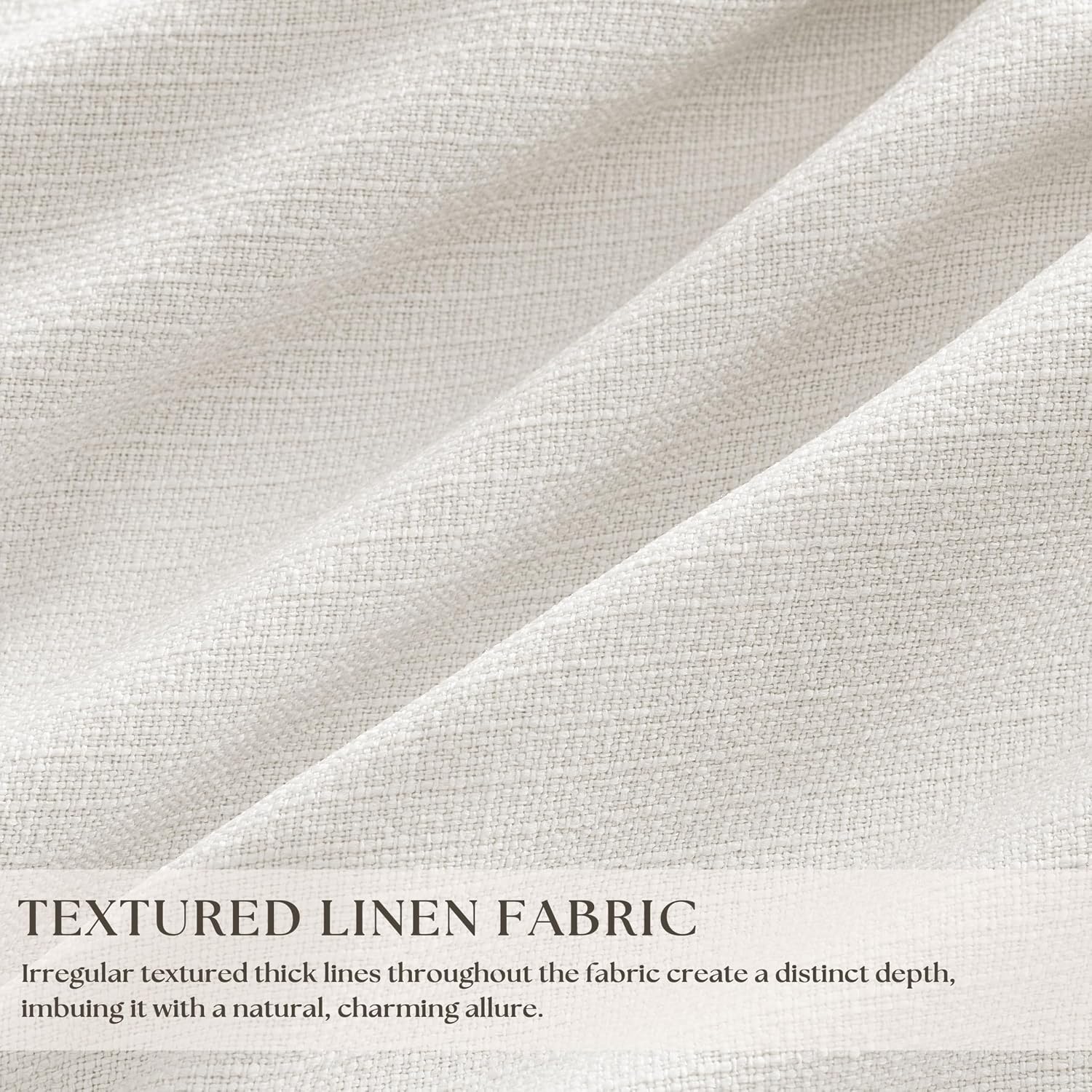Twodrapes Pinch Pleated Blackout 102 Inch Bedroom Curtains 2 Panels Set Linen Dual Layer Soundproof Farmhouse Window Drapes for Living Room…