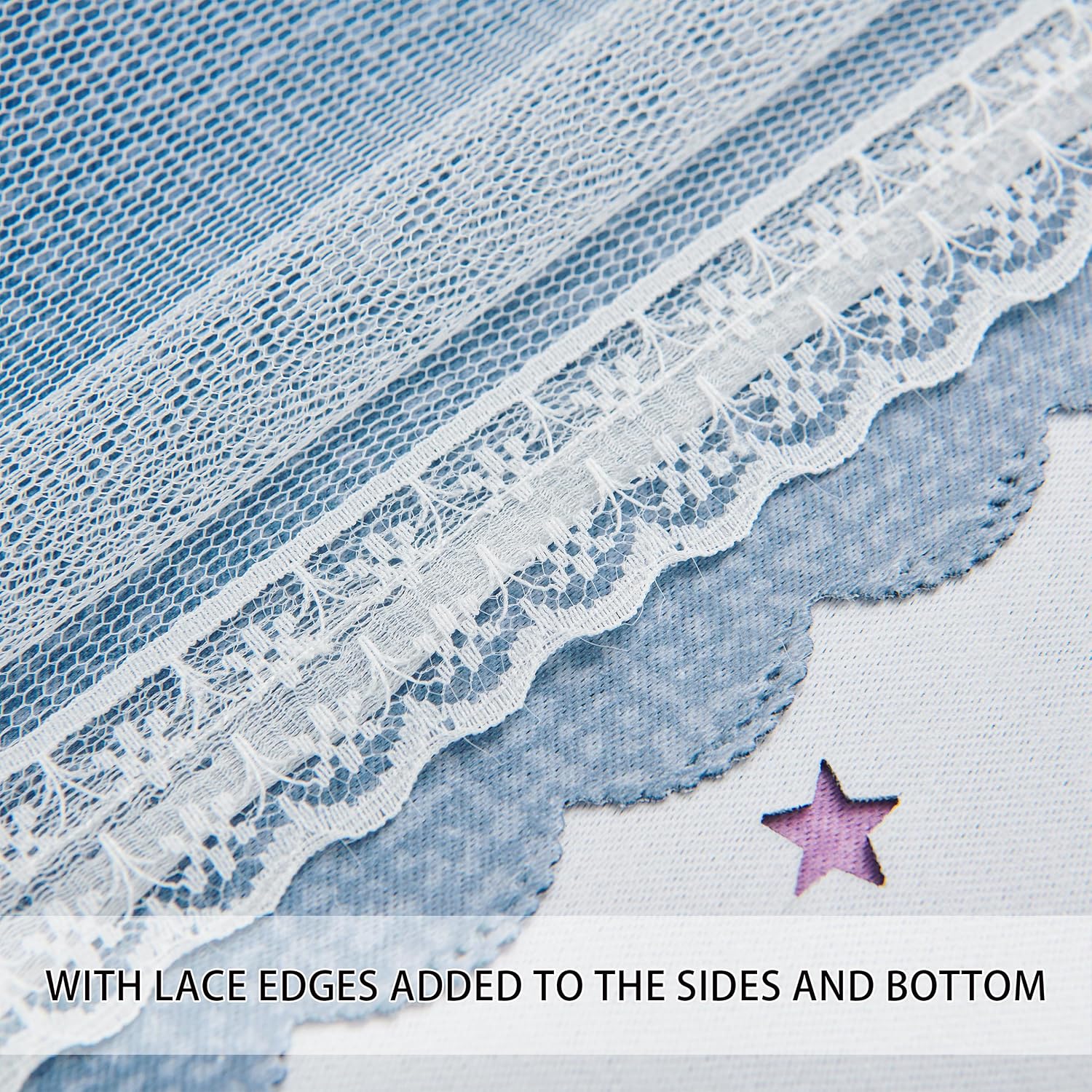 Addsomecolortolife XiDi Purple Grey Curtains for Kids Bedroom, Princess Room Decor Green Curtain, Cute Curtains Blackout, Curtains Girls Be…