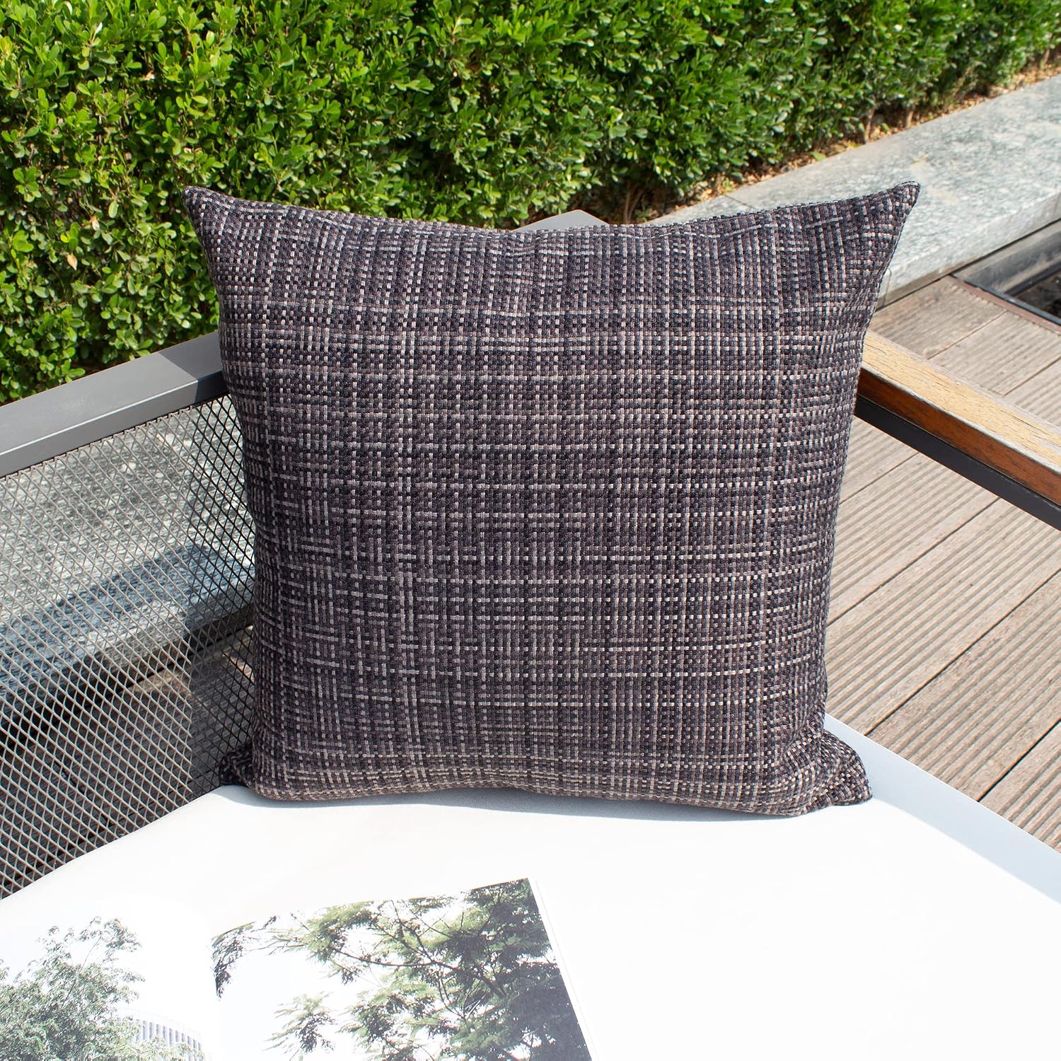 Kevin Textile Outdoor Waterproof Throw Pillow Covers Decorative Farmhouse Water Resistant Cushion Covers for Tent Patio Garden Couch Sofa…
