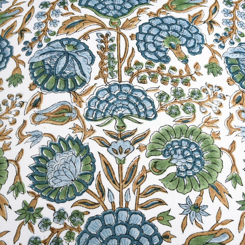 Ridhi Block Print Asparagus Green Pillow Cover 24" x 24" (Pack of 2) Decorative Couch Pillows for Living Room, Farmhouse Chic Boho Cute Out…