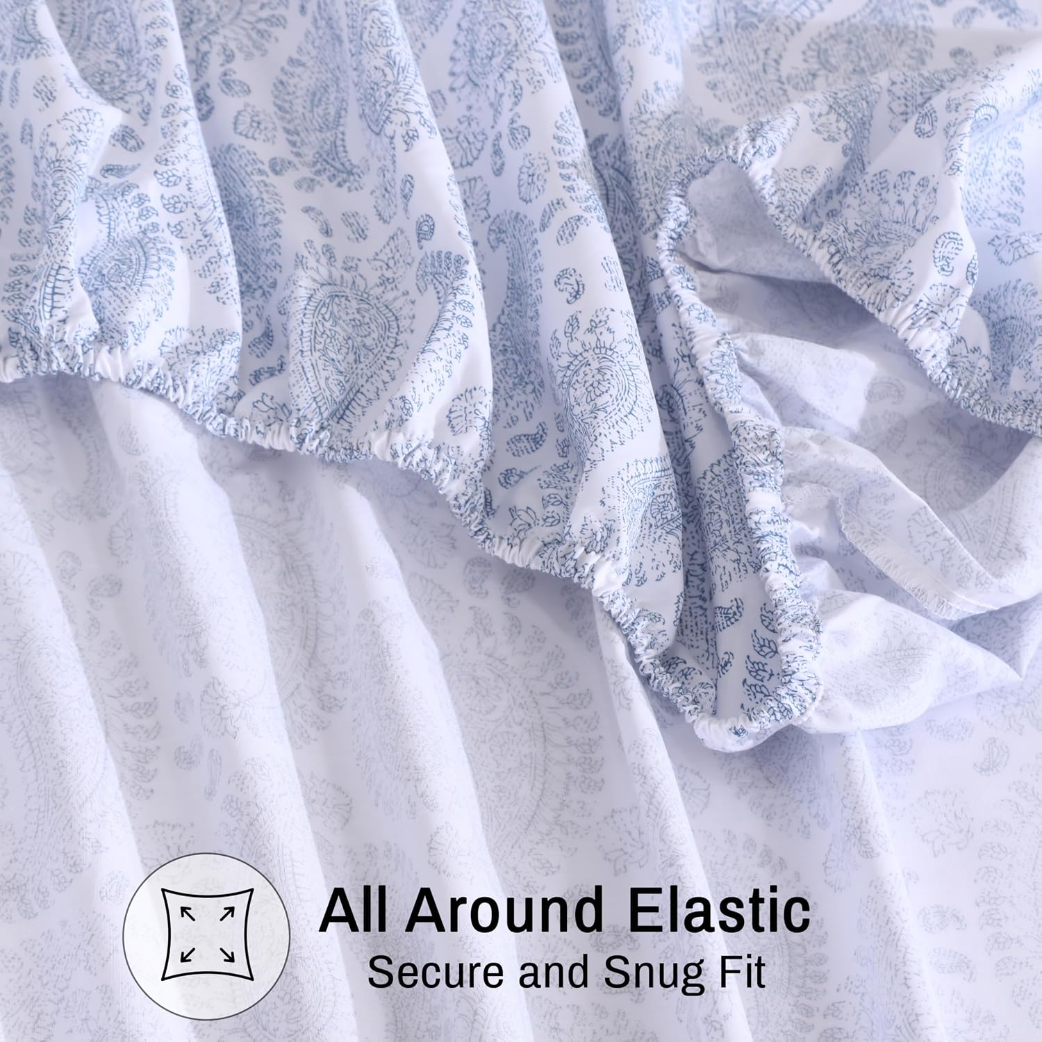 Zoyer 100% Cotton Sheets – King Size Percale Bedding, Cooling & Breathable, Durable with a Crisp, Soft & Comfortable Feel, 16" Deep Pocket,…