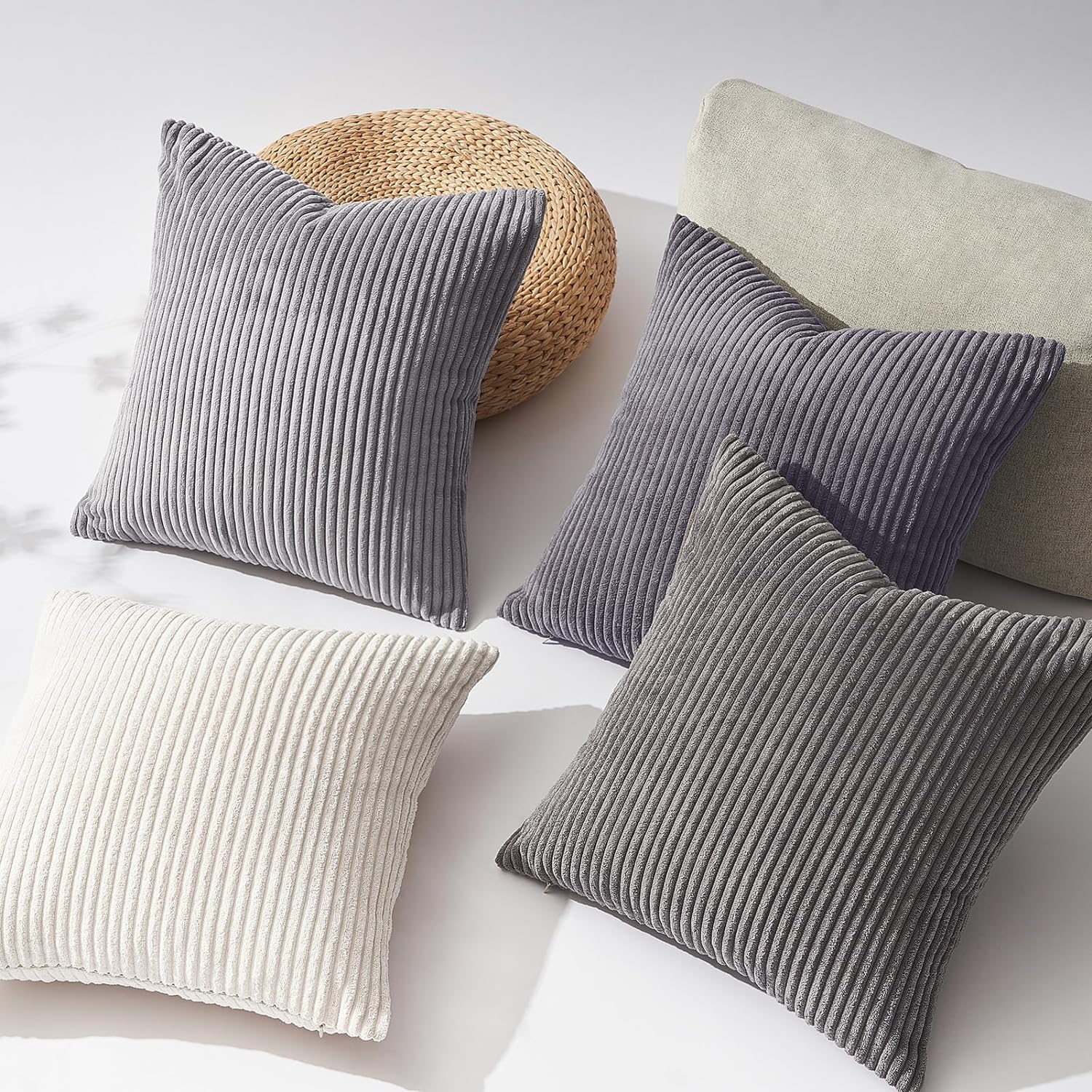 Topfinel Decorative Throw Pillow Covers Cushion Cases, Set of 4 Soft Velvet Modern Double-Sided Designs, Mix and Match for Home Decor, Pill…