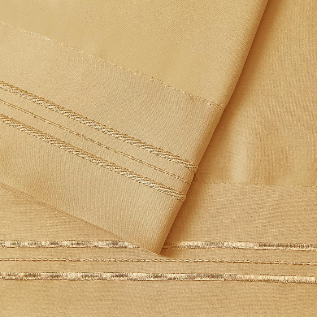 Nestl Camel Pillow Cases - Soft Queen Size Set of 2, 1800 Microfiber Pillow Cases with Envelope Closure, 20x30 Inches cotton