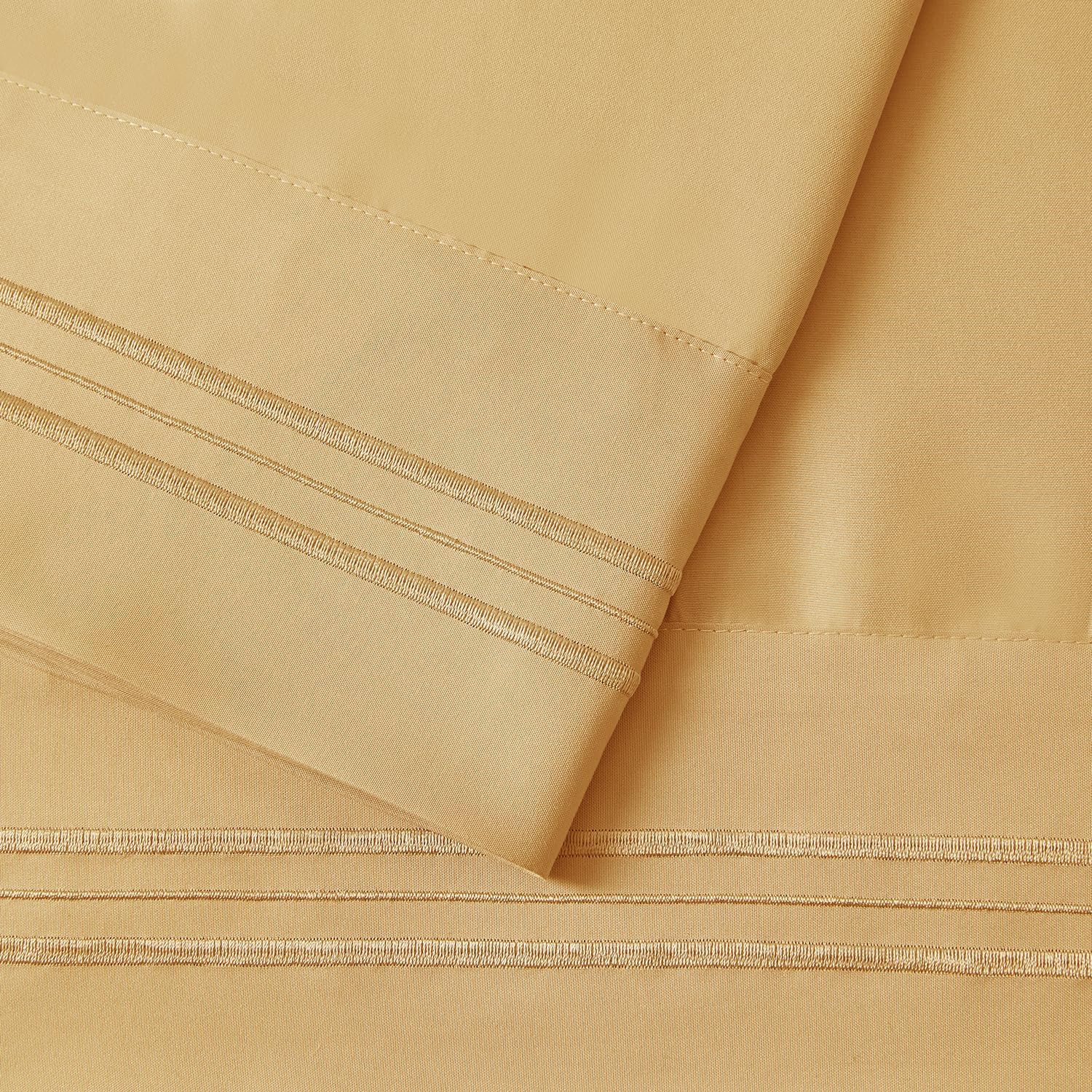 Nestl Camel Pillow Cases - Soft Queen Size Set of 2, 1800 Microfiber Pillow Cases with Envelope Closure, 20x30 Inches cotton