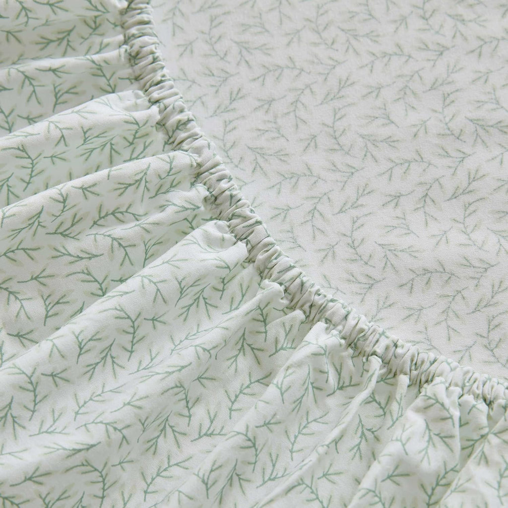 MarthaStewart Martha Stewart - Twin Size Sheets Set, Crisp & Tailored Cooling Sheets w/a Naturally Smooth Cotton Percale Lightweight Feel -…