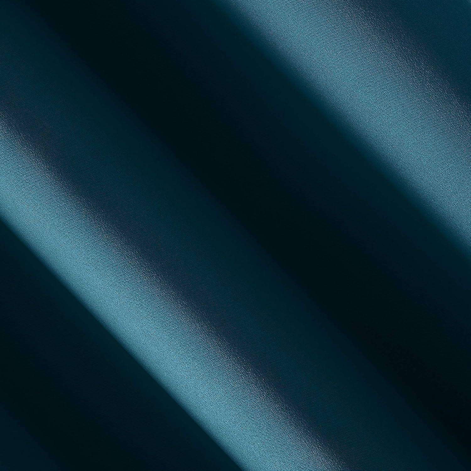 Sun Zero Nordic 2-pack Theater Grade Extreme 100% Blackout Grommet Curtain Panel Pair, 52" x 108", Teal